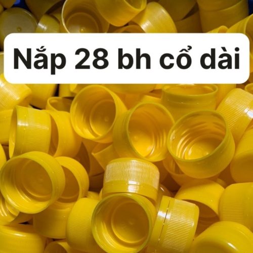 Nắp 28 Bh cổ dài vàng
