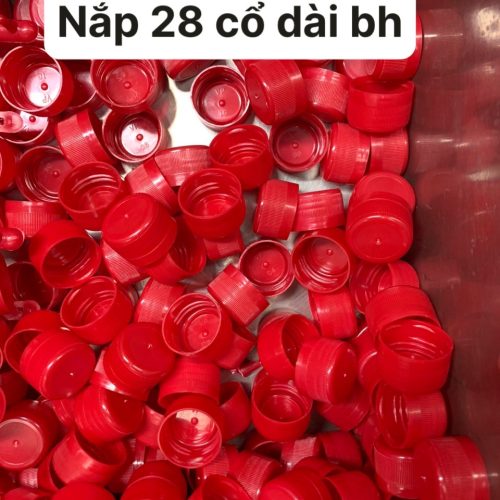 Nắp 28 cổ dài đỏ
